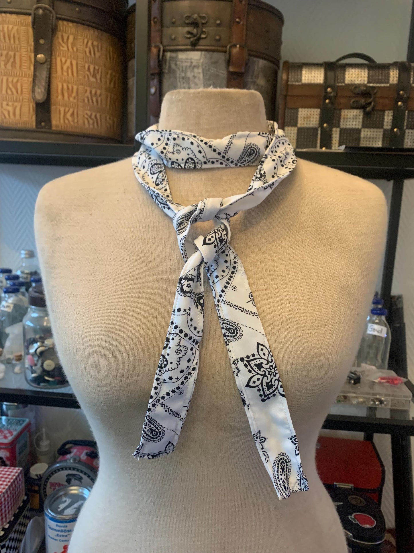 White cotton bandanna