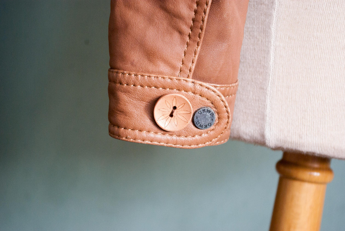 Leather Jacket with Image
