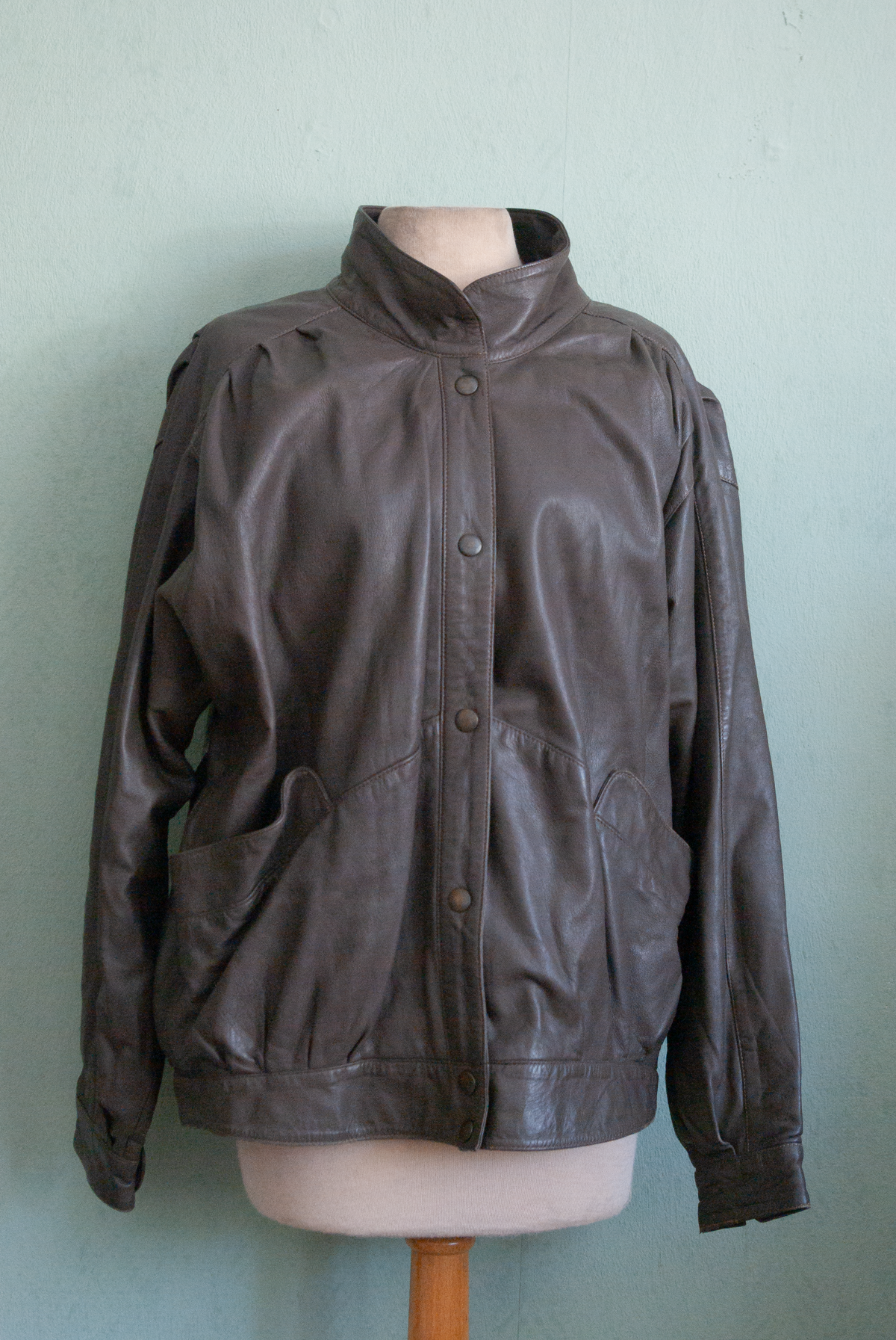 Leather jacket with Horses
