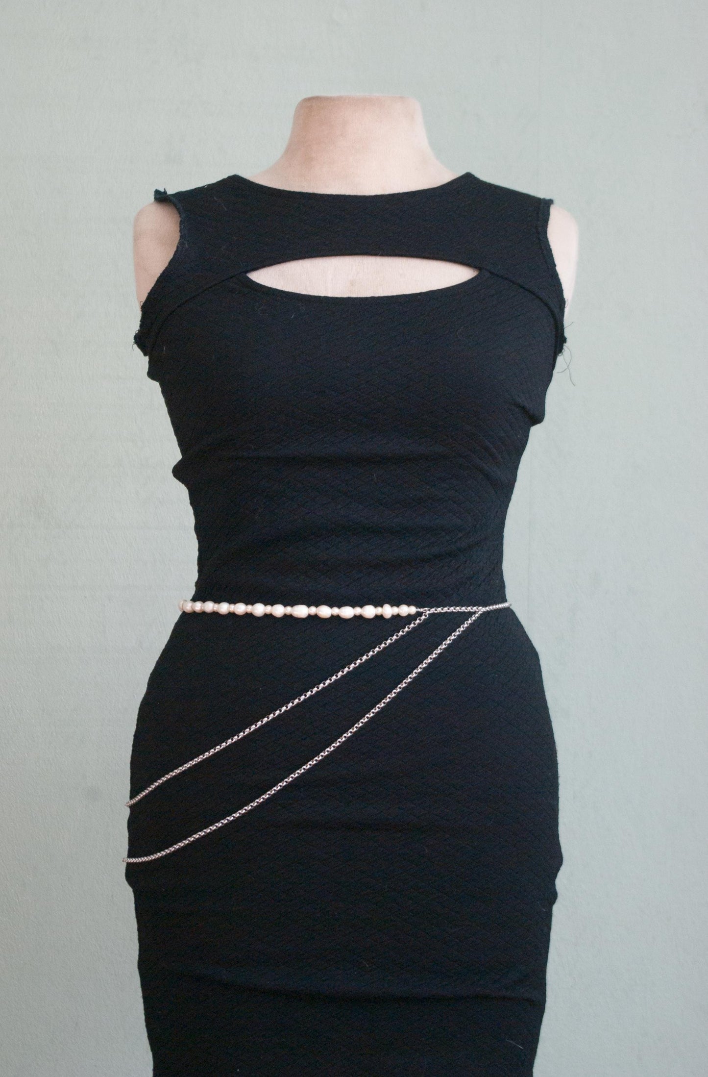 Skirt Belt with Pearls