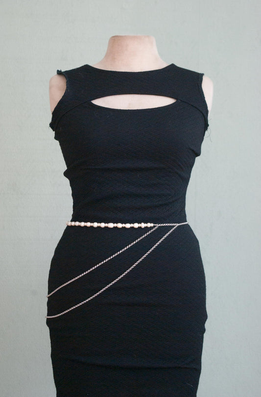 Skirt Belt with Pearls