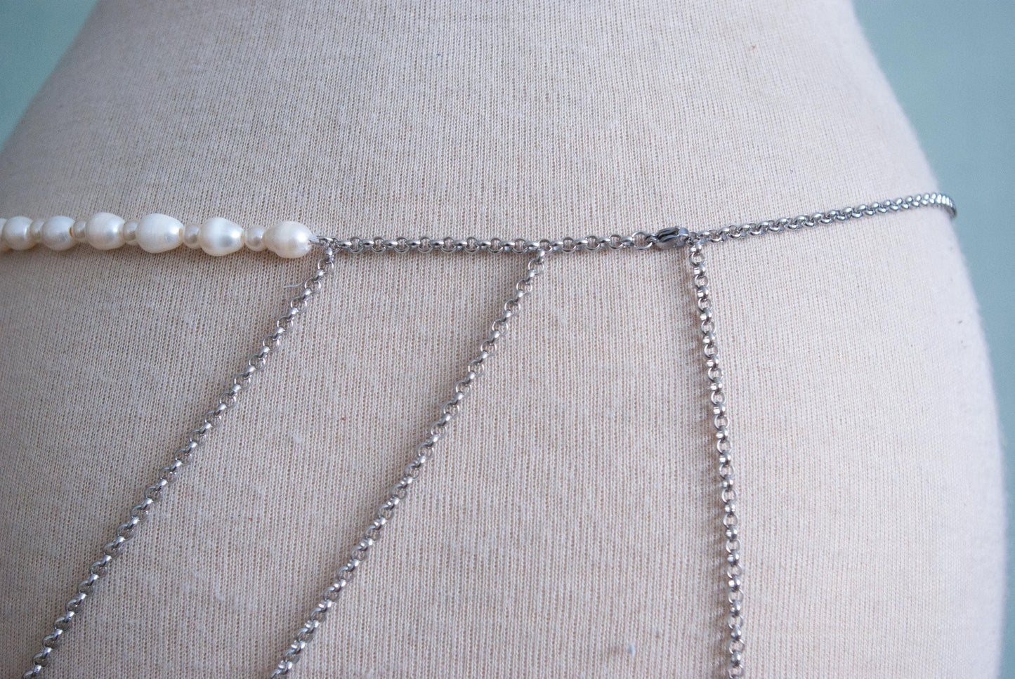 Skirt Belt with Pearls