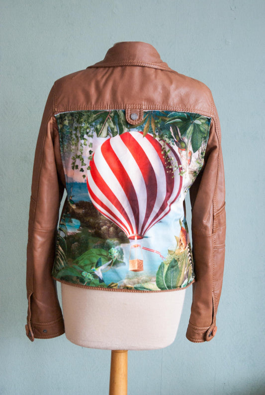 Leather Jacket with Image