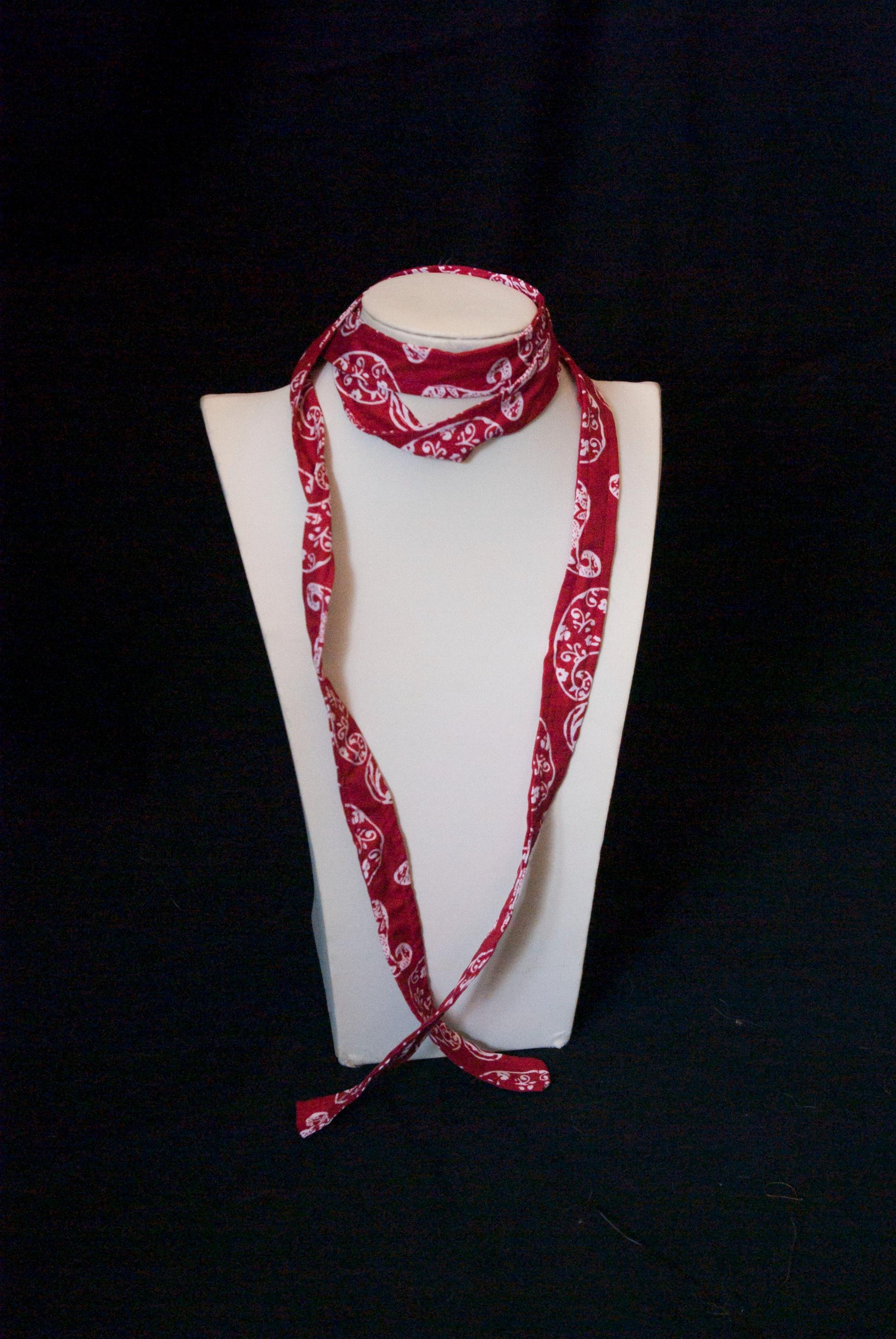 Red cotton bandanna