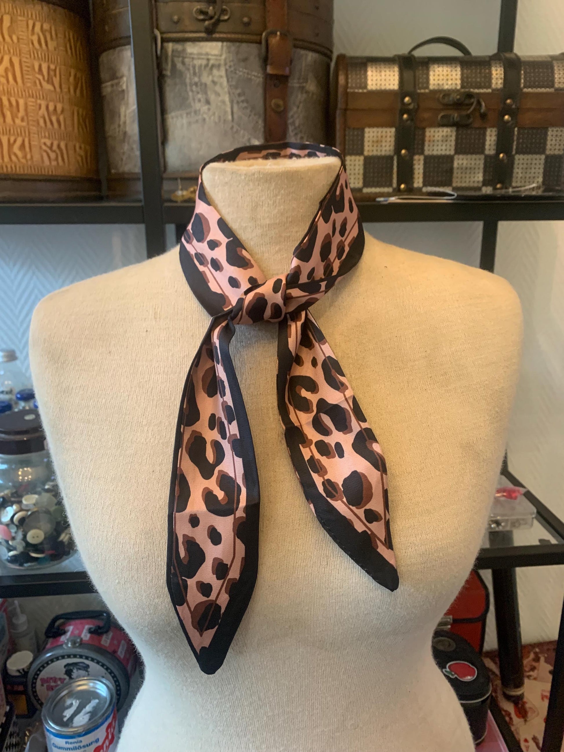 Leopard cotton bandanna